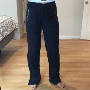 Zara Basic Size Small Blue Linen Pants